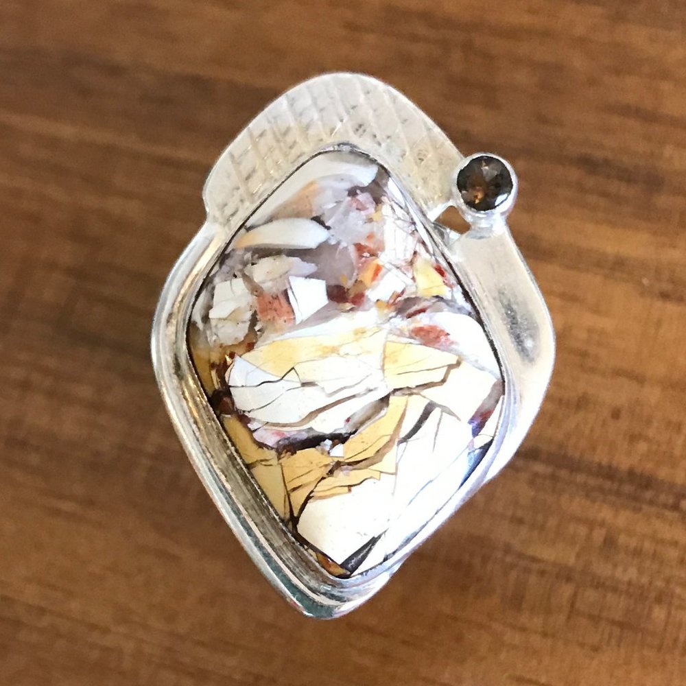 Jay King DRT Silver & Jasper Ring